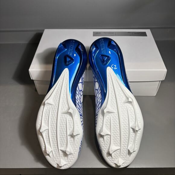 Adidas Adizero Electric Grafiti Football Cleats Blue White IH8569 Men's Size 13 - Picture 6 of 7